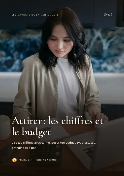 📖 CARNET DE LA VENTE JUSTE · TOME 5 — ATTIRER : LES CHIFFRES ET LE BUDGET