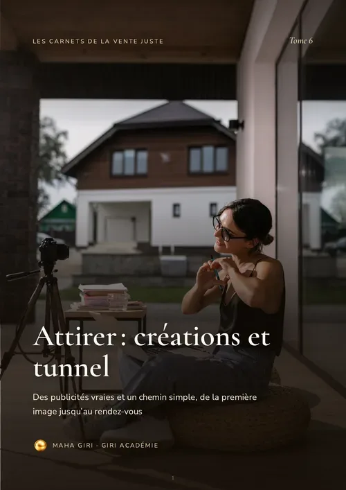 📖 CARNET DE LA VENTE JUSTE · TOME 6 — ATTIRER : CRÉATIONS ET TUNNEL
