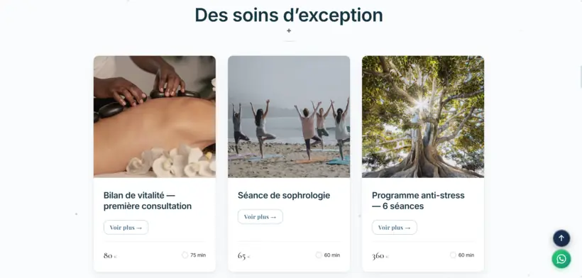 Soins & tarifs — Giri Soins